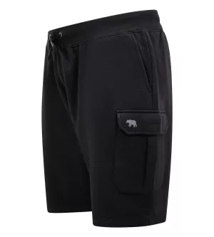 Short cargo sweat  taille élastiquée noir de 3XL à 8XL-5XL
