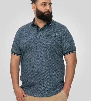 Polo bleu pétrole manche courte 3XL à 6XL - WOOLWICH-4XL