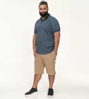 Polo bleu pétrole manche courte 3XL à 6XL - WOOLWICH-4XL