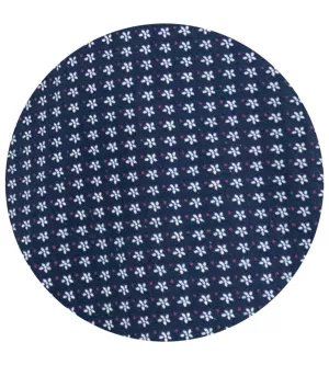 Polo bleu marine col en jacquard manche courte 3XL à 10XL - COVENTRY-3XL
