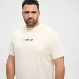 T-shirt manche courte blanc-cassé 3XL à 10XL-9XL
