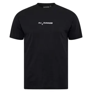 T-shirt manche courte noir 3XL à 10XL