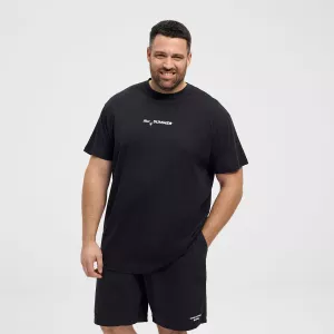 T-shirt manche courte noir 3XL à 10XL-6XL