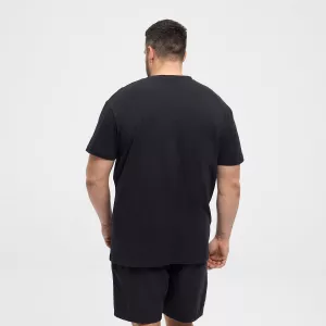 T-shirt manche courte noir 3XL à 10XL-8XL