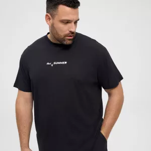 T-shirt manche courte noir 3XL à 10XL-3XL