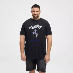 T-shirt manche courte noir 3XL à 10XL-4XL