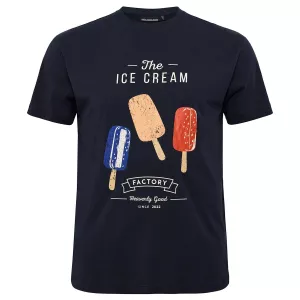 T-shirt manche courte bleu nuit 3XL à 10XL
