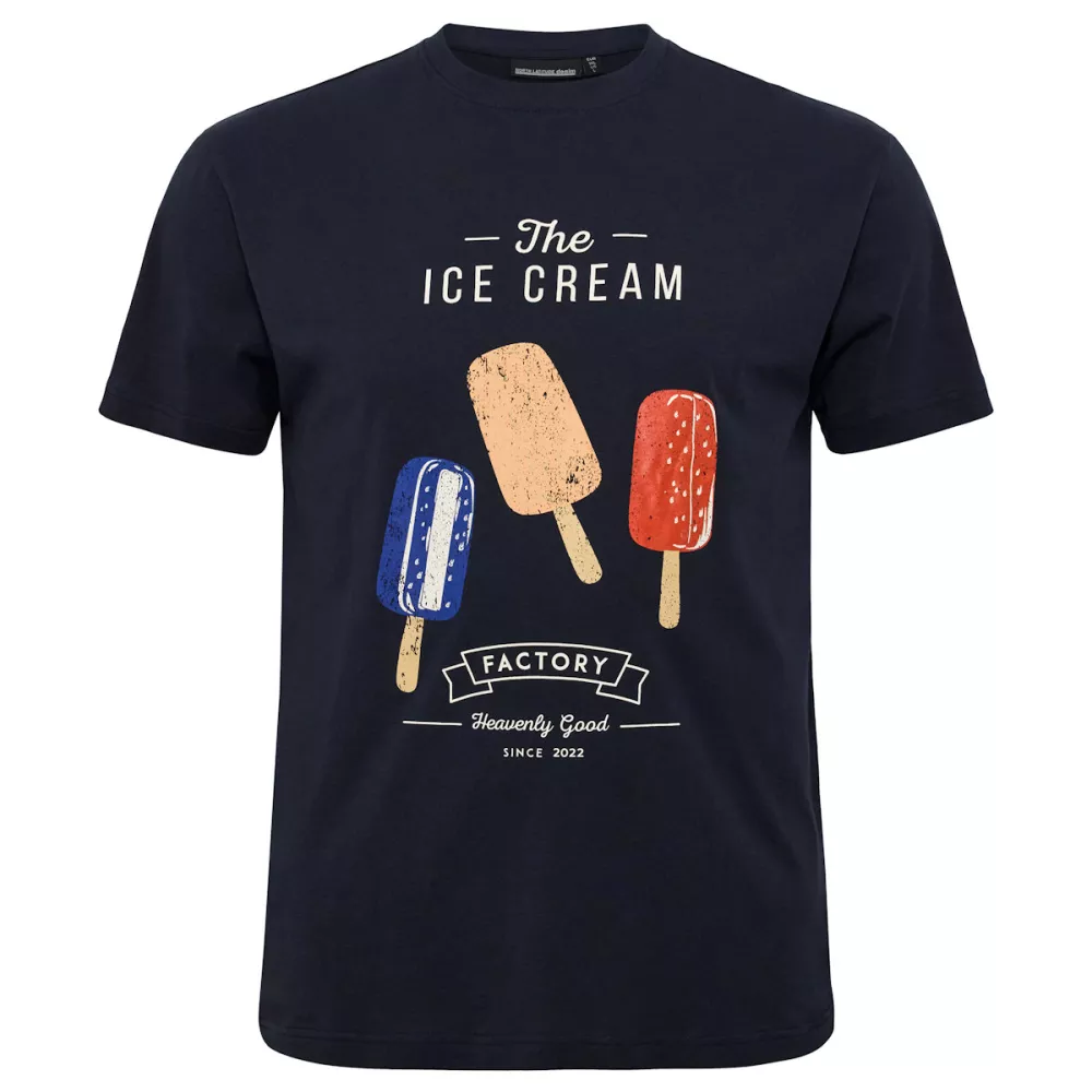 T-shirt manche courte bleu nuit 3XL à 10XL-3XL