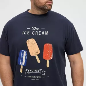 T-shirt manche courte bleu nuit 3XL à 10XL-3XL