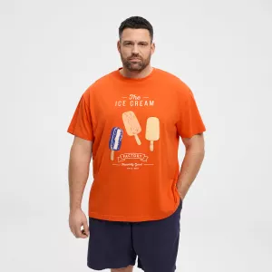 T-shirt manche courte orange 3XL à 10XL-6XL