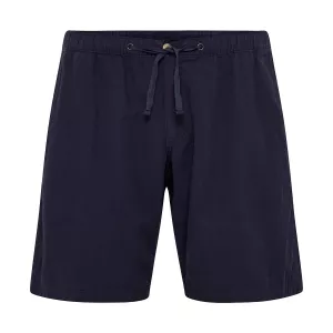  Short en jean à taille élastique bleu nuit -3XL