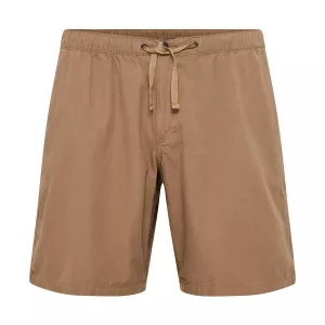   Short en jean à taille élastique sable foncé 