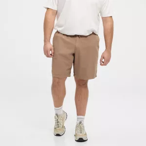   Short en jean à taille élastique sable foncé grande taille 3XL - 8XL-3XL