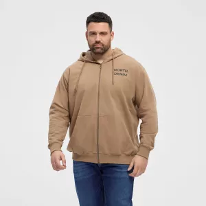 Sweat cardigan Beige  de 3XL à 8XL-3XL