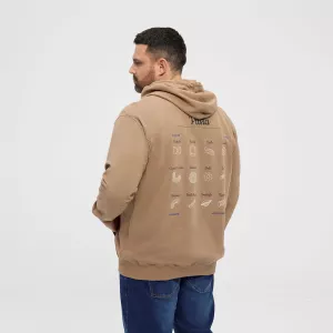 Sweat cardigan Beige  de 3XL à 8XL-8XL