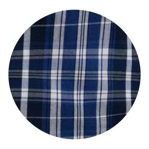 Chemise carreaux blanc bleu manche courte de 3XL à 8XL-5XL