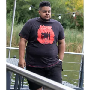 T-shirt noir manche courte - AC/DC PWR UP-8XL