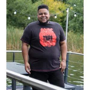 T-shirt noir manche courte - AC/DC PWR UP-5XL