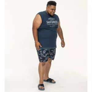 T-shirt bleu marine Français sans manche 3XL à 8XL - San Diego-8XL