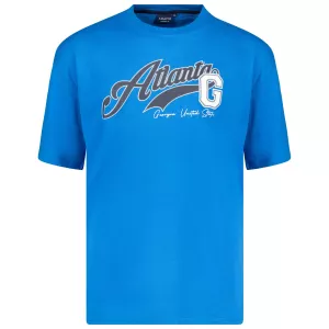 Tshirt Grande Taille bleu azur motif Atlanta