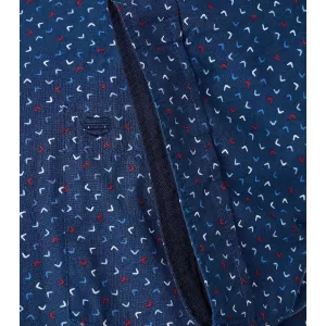 Chemise manche courte bleu marine de 2XL à 6XL-2XL