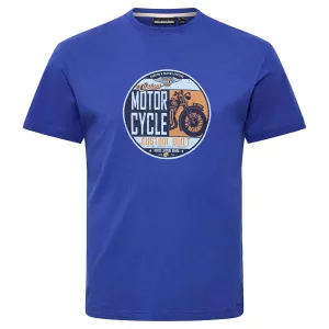 T-shirt manche courte bleu cobalt 3XL à 10XL