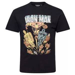 T-shirt manche courte noir Marvel Iron Man-3XL