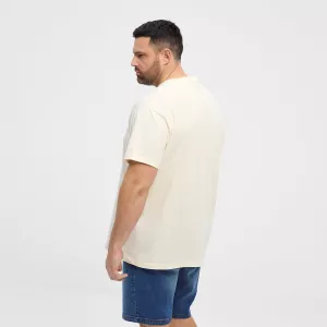 T-shirt blanc-cassé imprimé aubergines homme grande taille de 3XL à 10XL-7XL