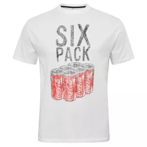 T-shirt manche courte blanc coca-cola six pack de 3XL à 8XL