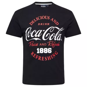 T-shirt manche courte noir coca-cola 1886 de 3XL à 8XL