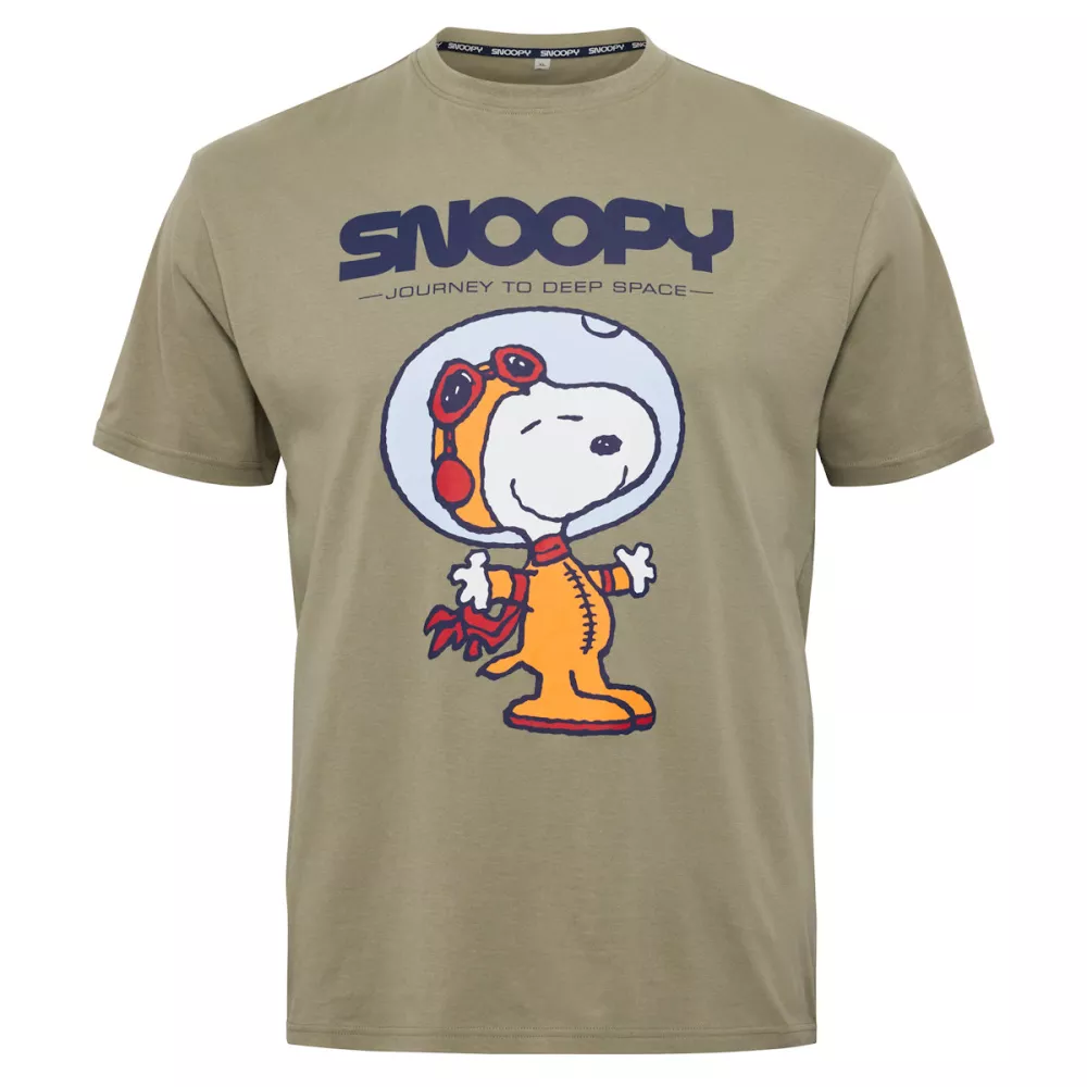 T-shirt manche courte kaki Snoopy astronaute-5XL