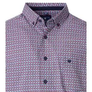 Chemise manche courte rouge et bleu-2XL