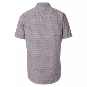 Chemise manche courte orange, rouge et bleu-4XL