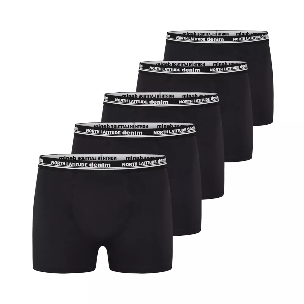 Boxers North Latitude Denim  noir lot de 5-3XL