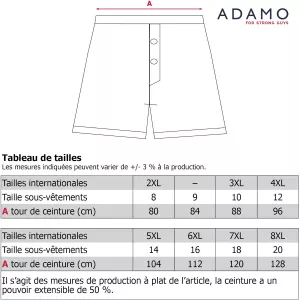 Boxers flottants ADAMO bleu marine lot de 2-T18