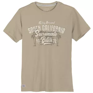 T-shirt Beige South California grande taille