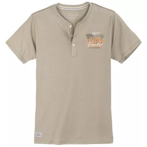 T-shirt henley kaki clair Surfing grande taille