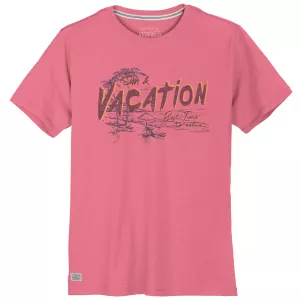 T-shirt Vacation rose foncé grande taille
