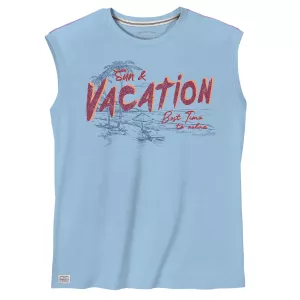 Débardeur Vacation bleu clair grande taille