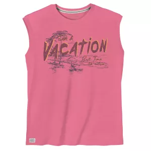 Débardeur Vacation rose foncé grande taille-5XL