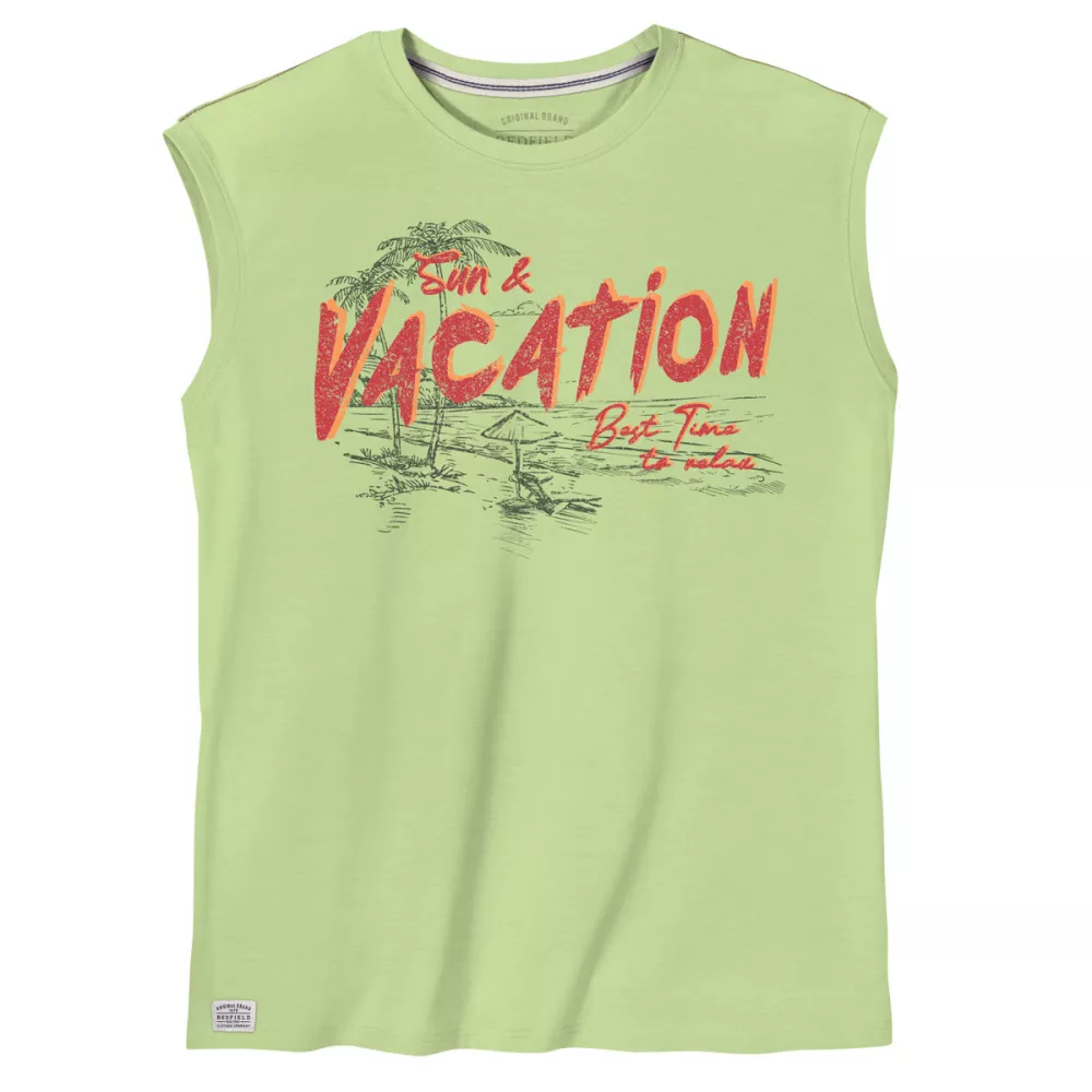 Débardeur Vacation Vert Pistache grande taille-4XL