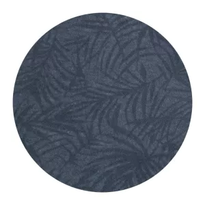 Polo D555 UTTOXETER bleu denim imprimé feuillage-8XL