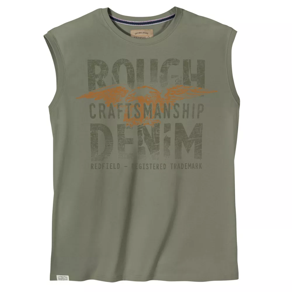 Débardeur Redfield Rough Denim vert olive-5XL