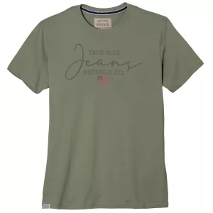 T-shirt Redfield imprimé Jeans vert olive casual
