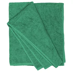 Serviette de plage ou sauna XXL vert foncé 220 x 155 cm