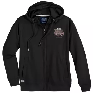 Veste à capuche noire style surf urbain