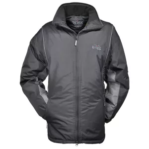 Blouson hiver Parka avec capuche noir et Gris foncé