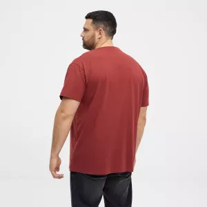 T-shirt henné imprimé asiatique coton épais-6XL