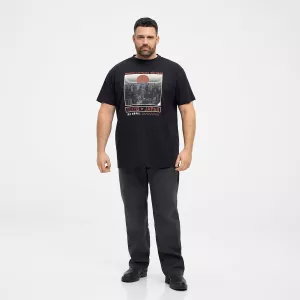 T-shirt noir imprimé Tokyo Japan-8XL