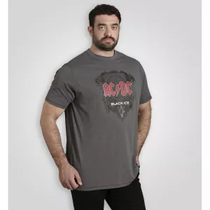 T-shirt ACDC Black Ice Mélange de gris foncé-5XL
